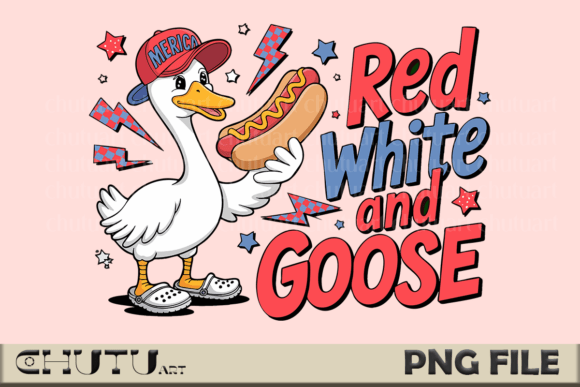 Download Red White Goose PNG - Patriotic Funny - Patriotic Collection