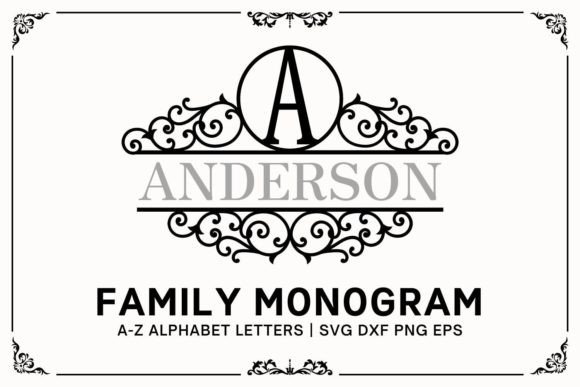 Download Family Monogram SVG | Last Name Monogram - Family monogram Collection