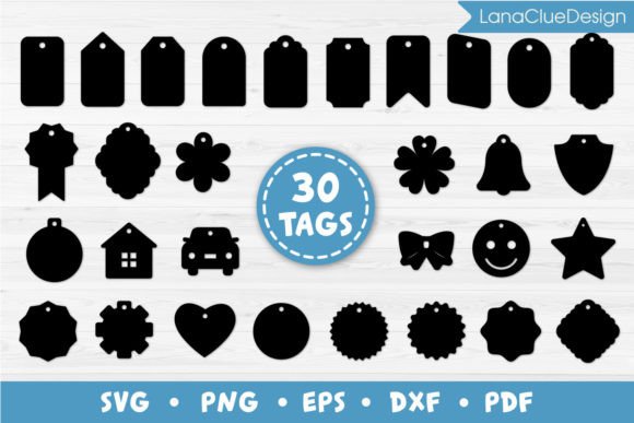 Download 30 Gift Tags SVG, Label and Price Tags - Label Collection