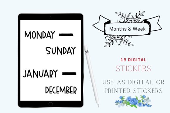 Download Days of the Week Stickers for Planners - Stickers for planners Collection