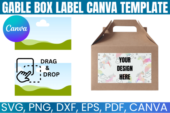 Download Gable Box Label Canva Template - Label Collection