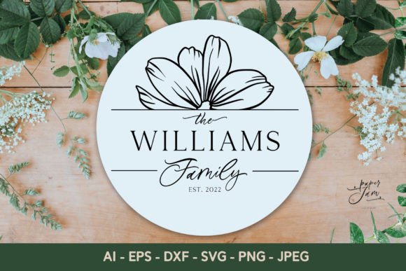 Download Family Monogram Svg Flower Split Frame - Family monogram Collection
