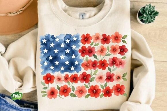 Download Floral American Flag PNG, Patriotic Png - Premium Resources