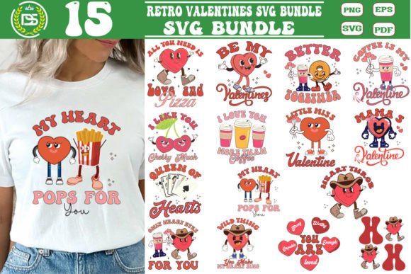Download Groovy Retro Valentines SVG Bundle - Valentine Collection