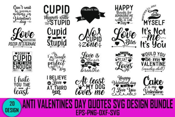 Download Anti Valentines Day Quotes Svg Design Bu - Valentine Collection