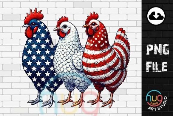 Download Patriotic USA Chicken PNG, 4th of July - Premium Resources