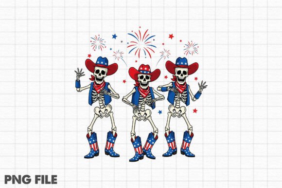 Download 4th of July USA Patriotic Funny Skeleton - Patriotic Collection
