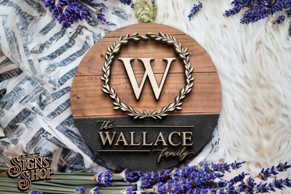 Download Family Monogram Wreath | SVG Family Sign - Family monogram Collection