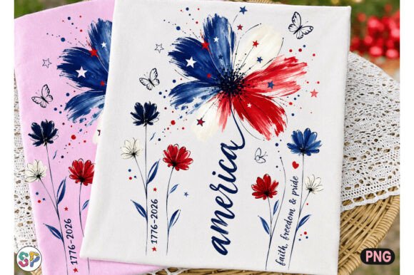 Download Patriotic Floral America PNG 4th of July - Premium Resources