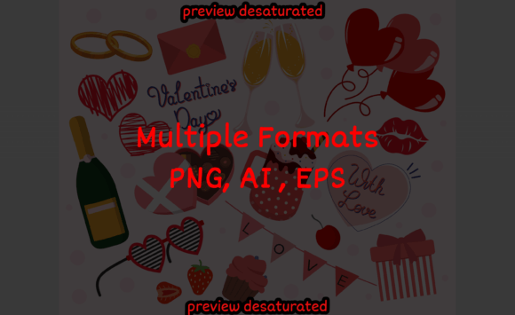 Download Big Collection Design Elements Valentine - Valentine Collection