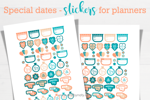 Download Special Dates - Stickers for Planners. - Stickers for planners Collection
