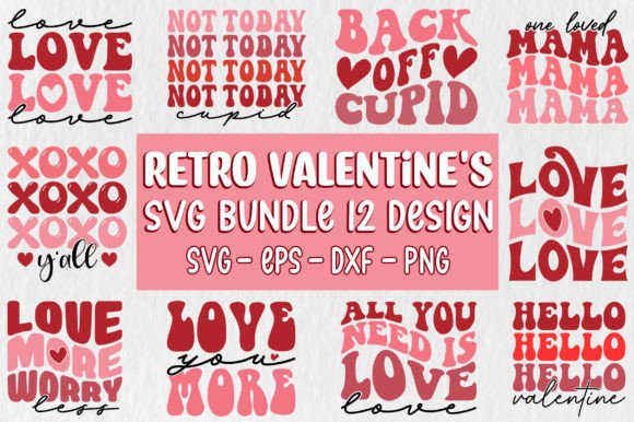 Download Retro Valentine's SVG Bundle - Valentine Collection