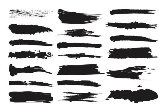 Download Grunge Brush Shape Design Elements - Design elements Collection