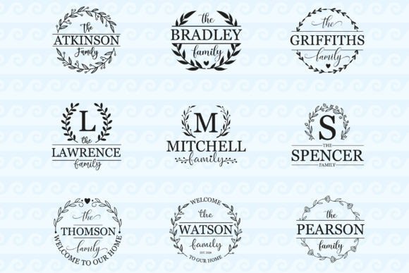 Download Family Monogram Svg Wreath Monogram Svg - Family monogram Collection